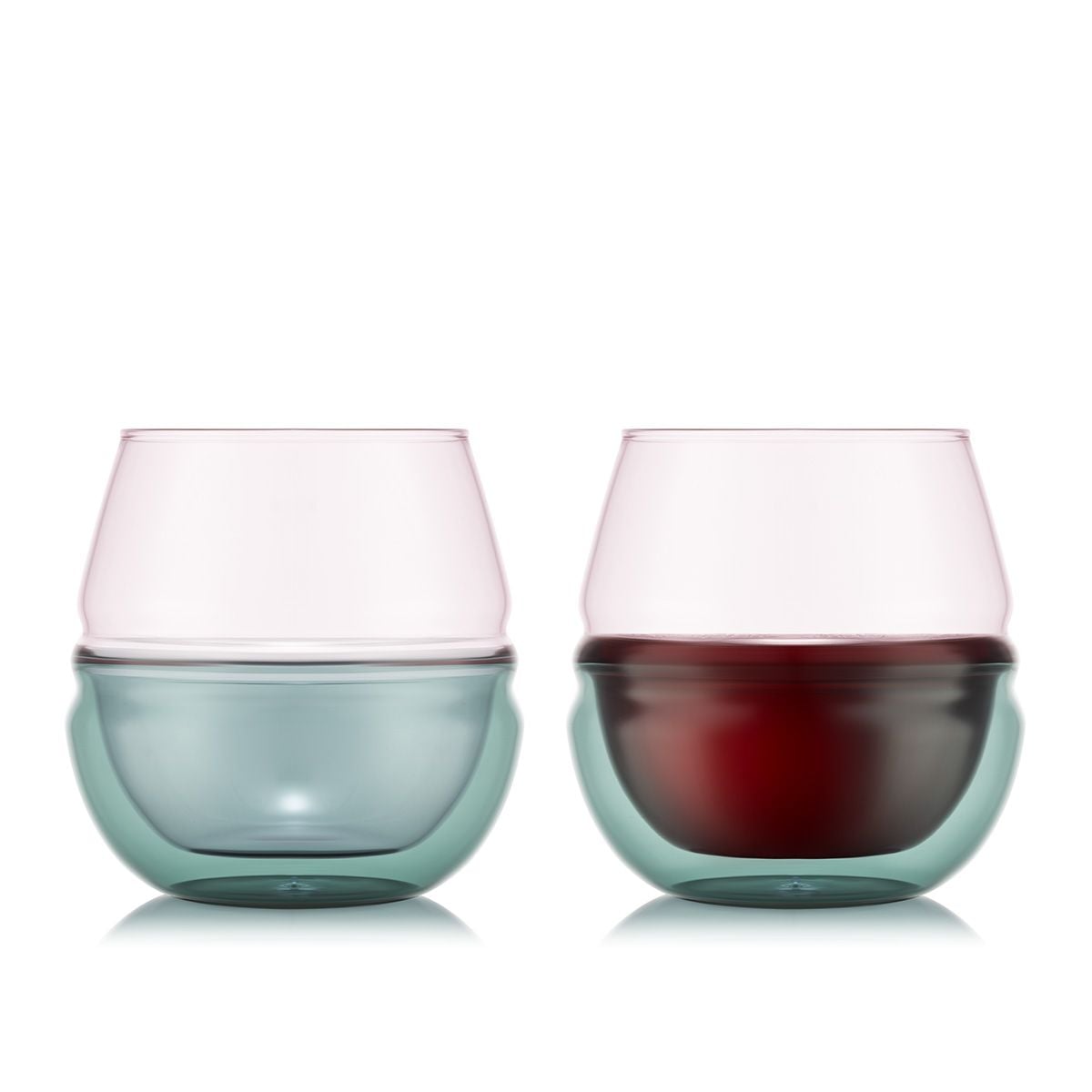 BODUM FYN — Sklenice nebo hrnek, Translucent Šedá, 1