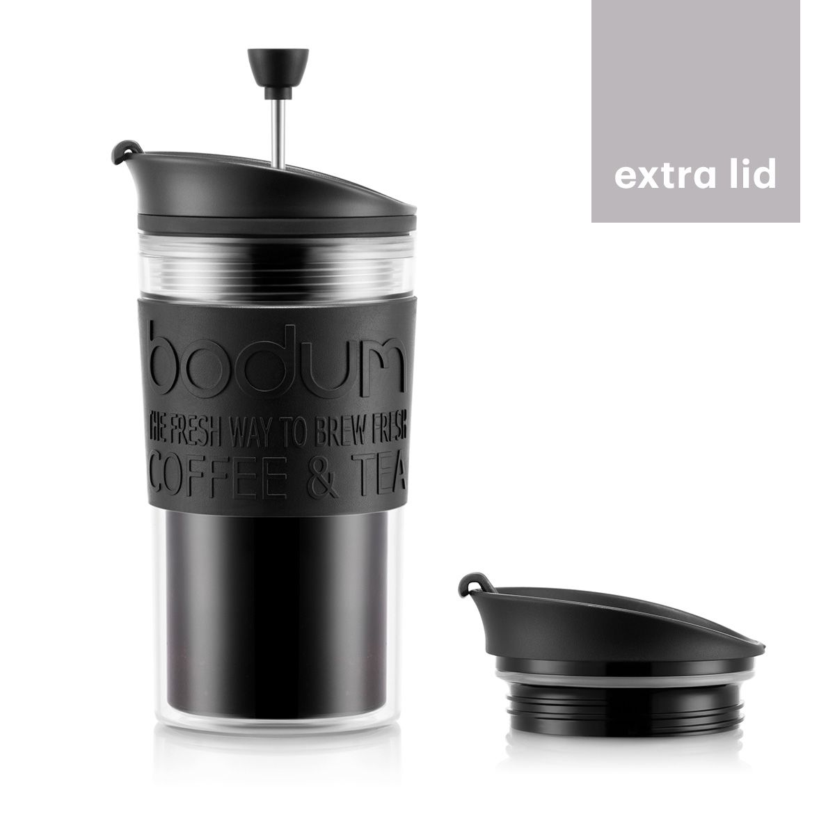 BODUM TRAVEL PRESS — Ruční kávovar, Černá, 1
