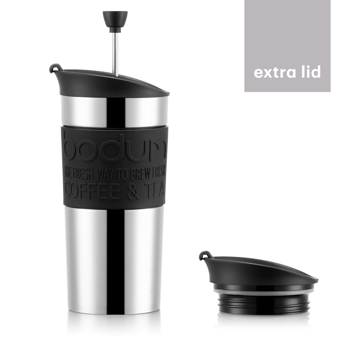 BODUM TRAVEL PRESS — Ruční kávovar, Černá, 1