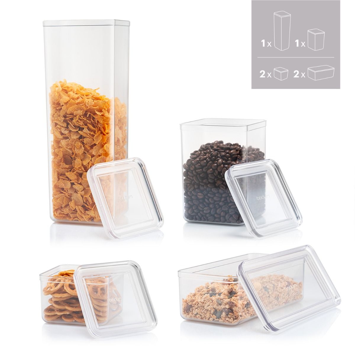 BODUM BODUM CANTEEN — Dóza na potraviny, Černá, 1